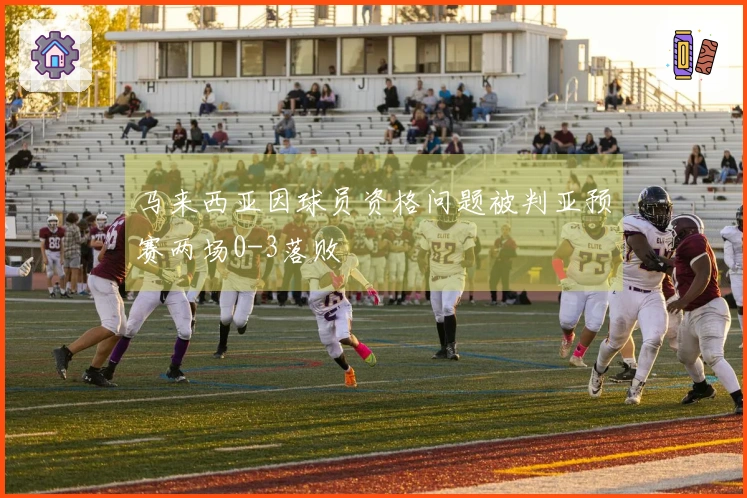 马来西亚因球员资格问题被判亚预赛两场0-3落败